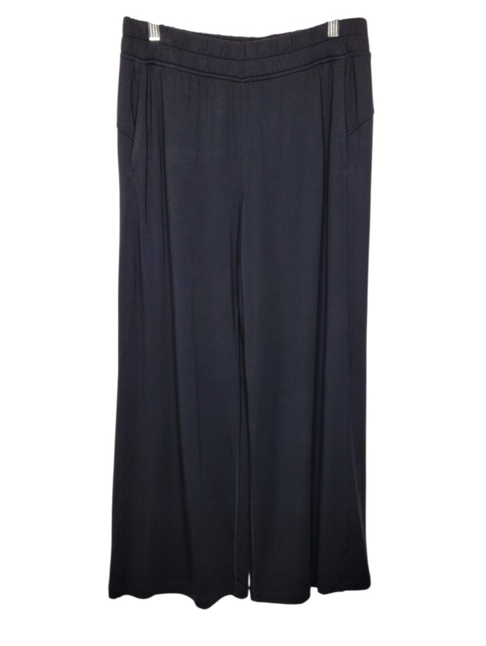 Lululemon BeCalm Mid Rise Wide Leg Pull On Pants M Black